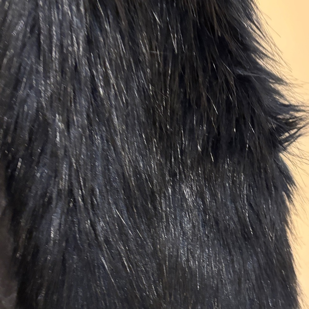 Divided Black Faux Fur Vest - Picture 3 of 10